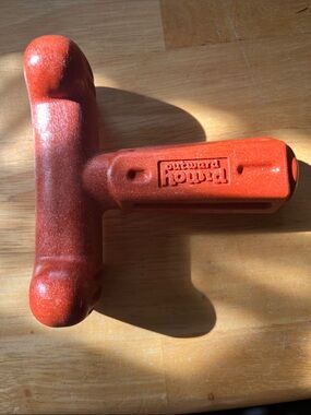 Outward Hound Orange T-Handle Durable Chew Toy